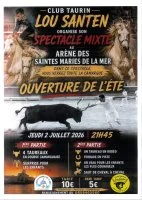 Soir&eacute;e organis&eacute;e par le club taurin Lou Santen aux ar&egrave;nes_Saintes-Maries-de-la-Mer &copy; 
