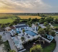 camping crin blanc - vue aerienne &copy; 2025 ccblanc